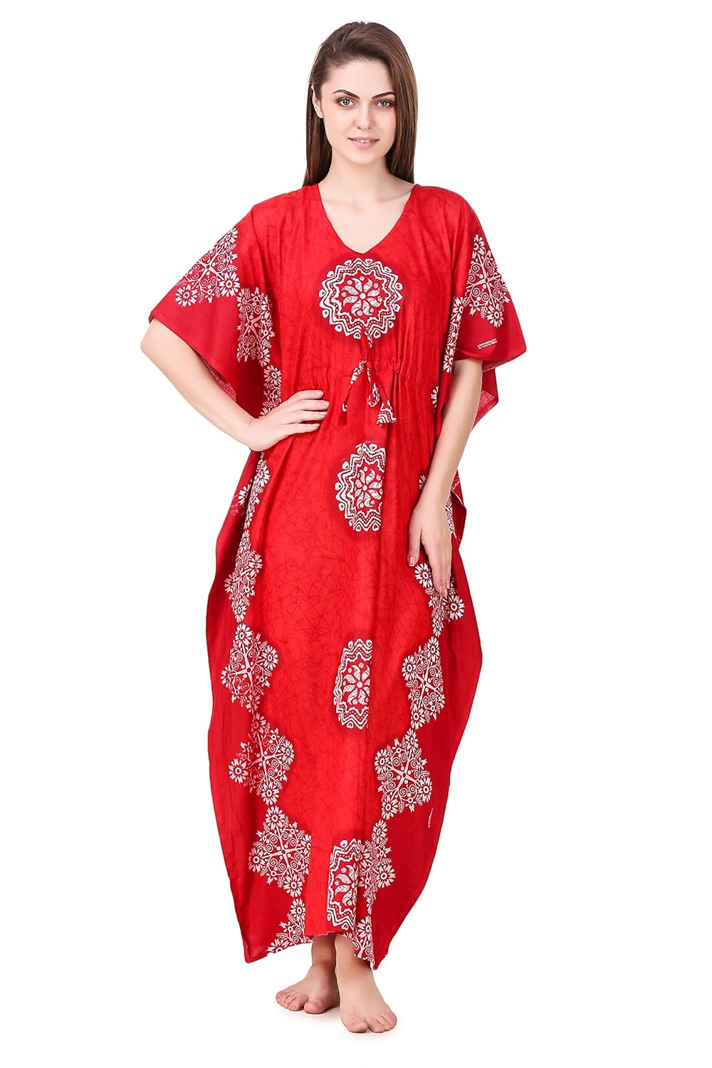 masha women's cotton kaftan nighty