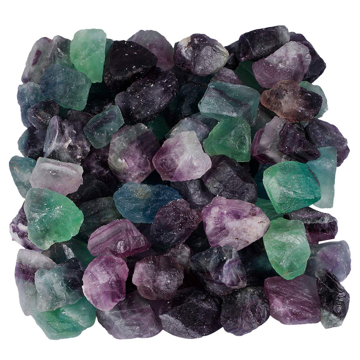 KYEYGWO Aquarium Natural Crystal Stones for Decoration, Decorative Stones and Gravel for Garden Vase Plant Pots Fish Tank 1 Pound