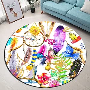 Alfombra de área Boho de Acuarela, atrapasueños, Espuma viscoelástica