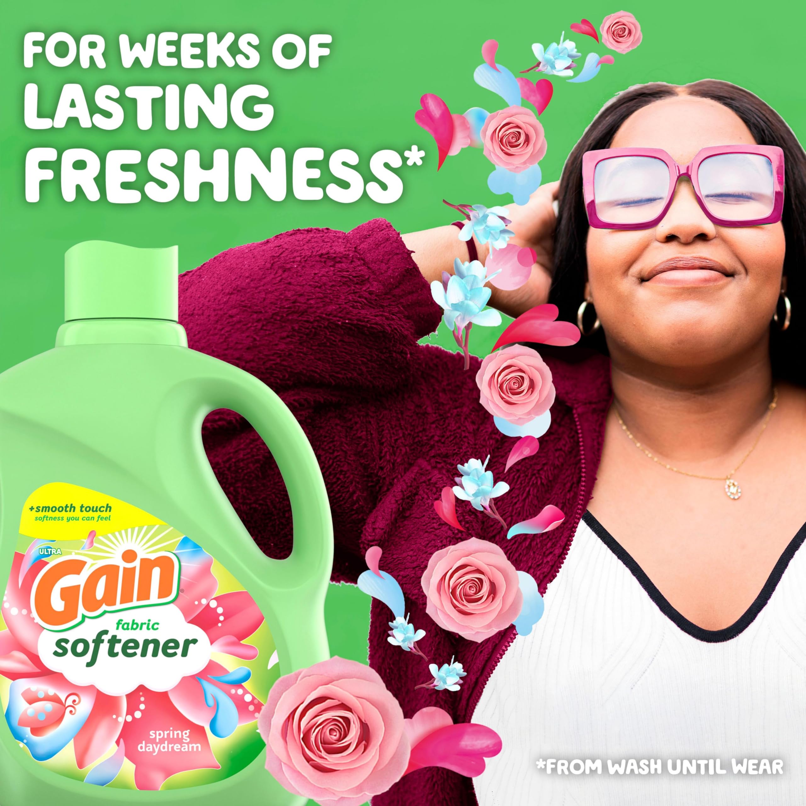 Gain Fabric Softener, Spring Daydream, 140 fl oz, 190 Loads