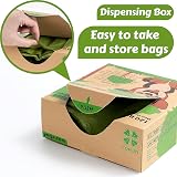 YORJA Tie Handles Dog Poo Bags 440 Thick Leak-Proof 18x38cm Biodegradable view 6