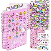 Hello Kitty and Friends Journal Set - Cafe Notebook Bundle with Tab Journal Plus Stickers, Decals | Hello Kitty School Supplies Gifts