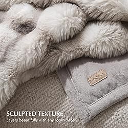 EverGrace Ultra Soft Luxury Fluffy Faux Rabbit Fur