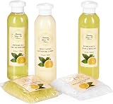 BRUBAKER Cosmetics Green Tea Lemon Bath Body Gift Set 10 Pcs Cabinet view 3
