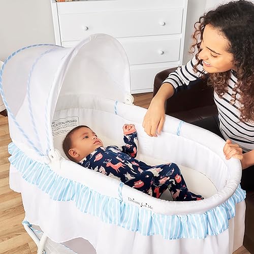 Dream On Me Lacy Portable in Bassinet Cradle – Lightweight