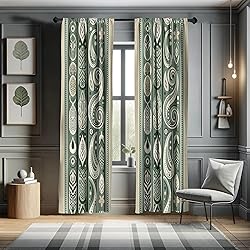 Ambesonne Boho Window Curtains Pack of