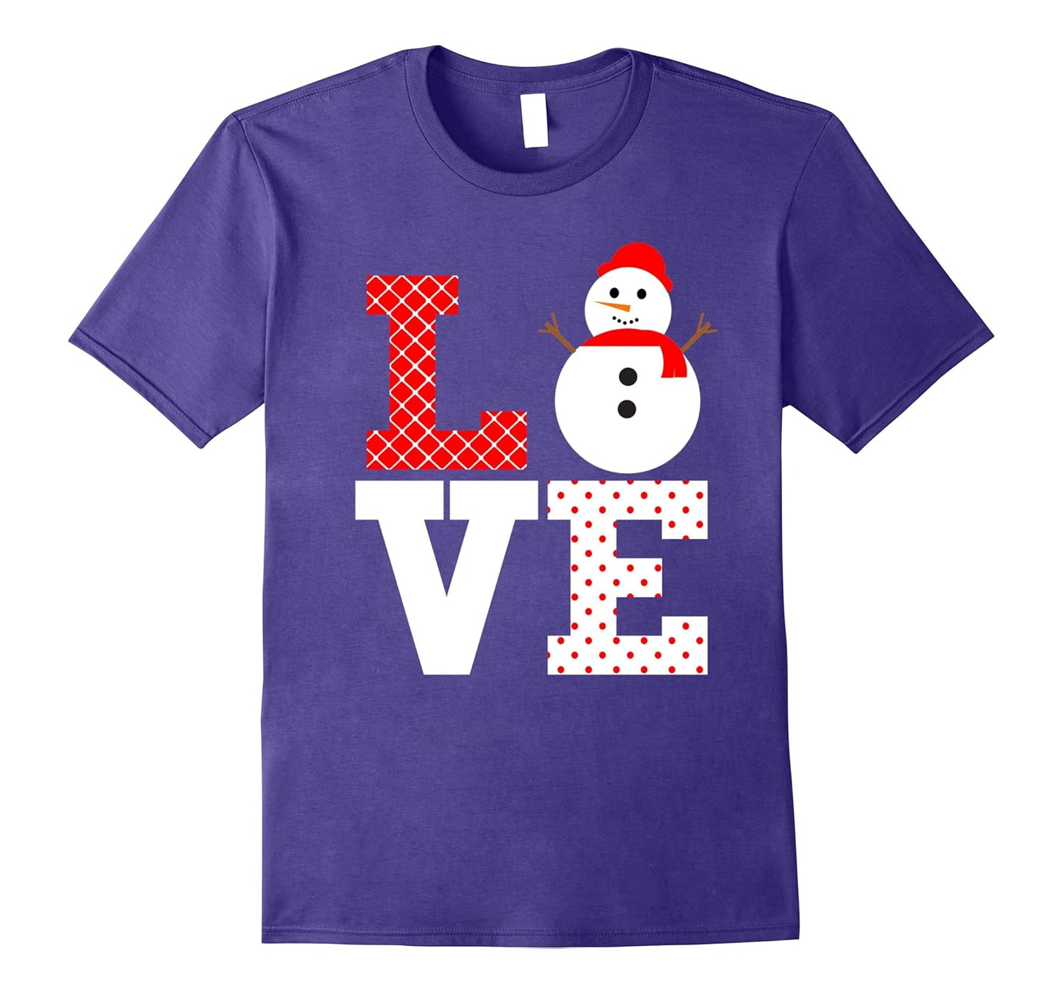 Cute Snowman Love Christmas Gift Shirt for Preschooler Teen-ANZ