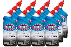 Clorox Toilet Bowl Cleaner Lime & Rust Destroyer 24 Ounces (Package May Vary)