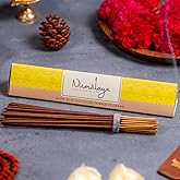 Nirmalaya Premium Recycled Flower Jasmine Incense Sticks | Pack of 40 Sticks | 100% Natural & Charcoal-Free | Luxury, Hancrafted Organic Agarbatti for Pooja, Meditation, Yoga and Aromatherapy