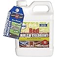 Mulch Worx Red Mulch Color Concentrate - Quart - Treats 2,800 Sq. Ft. - Deep Burgundy Red Mulch Dye Spray
