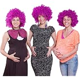 Sumind 1 Pcs Fake Belly Costume Santa Claus Inflatable Belly Prop | Realistic Belly Bump for Party, Fake Pregnancy Belly Prop for Halloween Christmas Costume, Lightweight Adjustable Strap