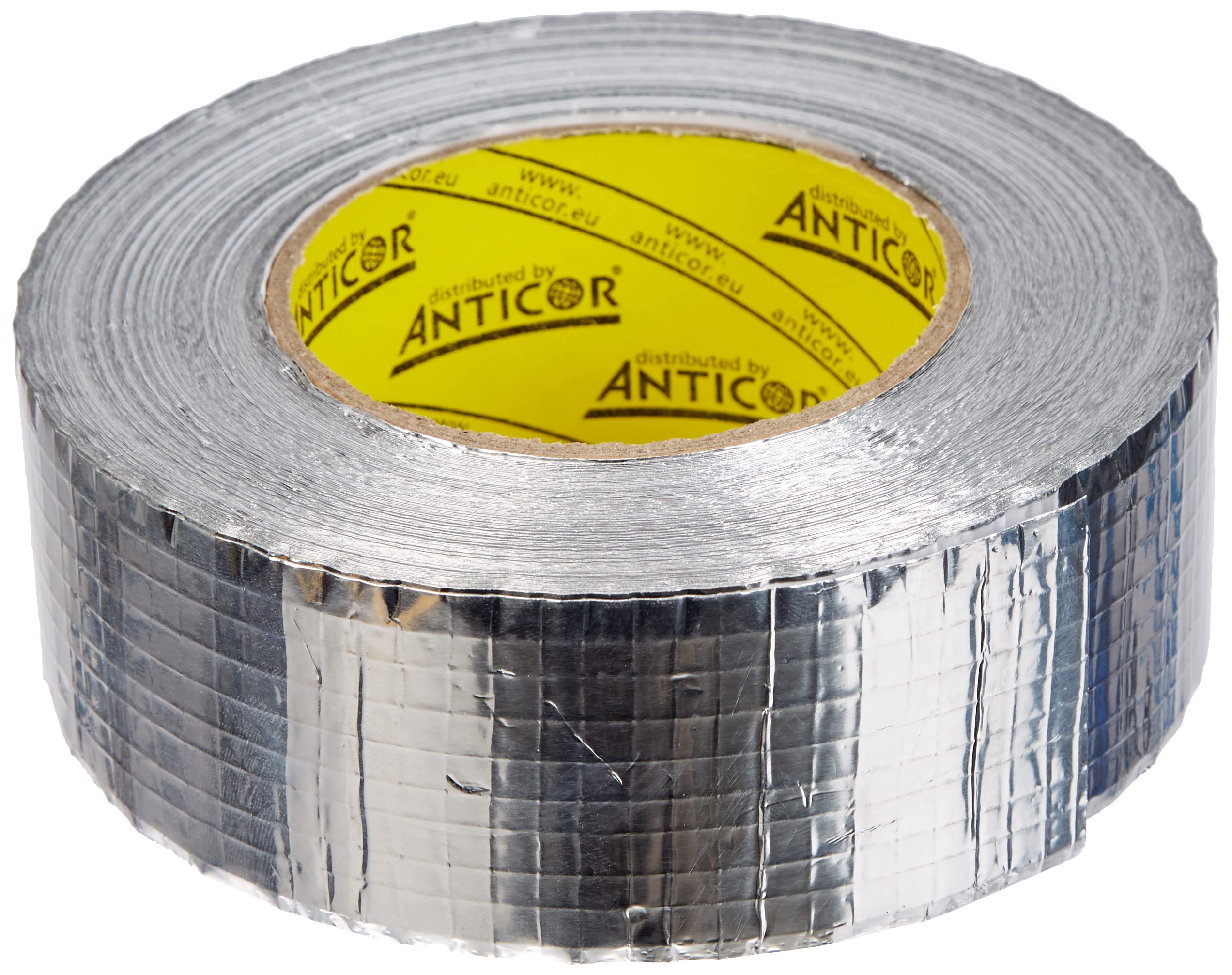 Anticor Aluminium Adhesive Tape Net-Reinforced, 48 mm x 50 m, for Ventilation and Air Conditioning Systems