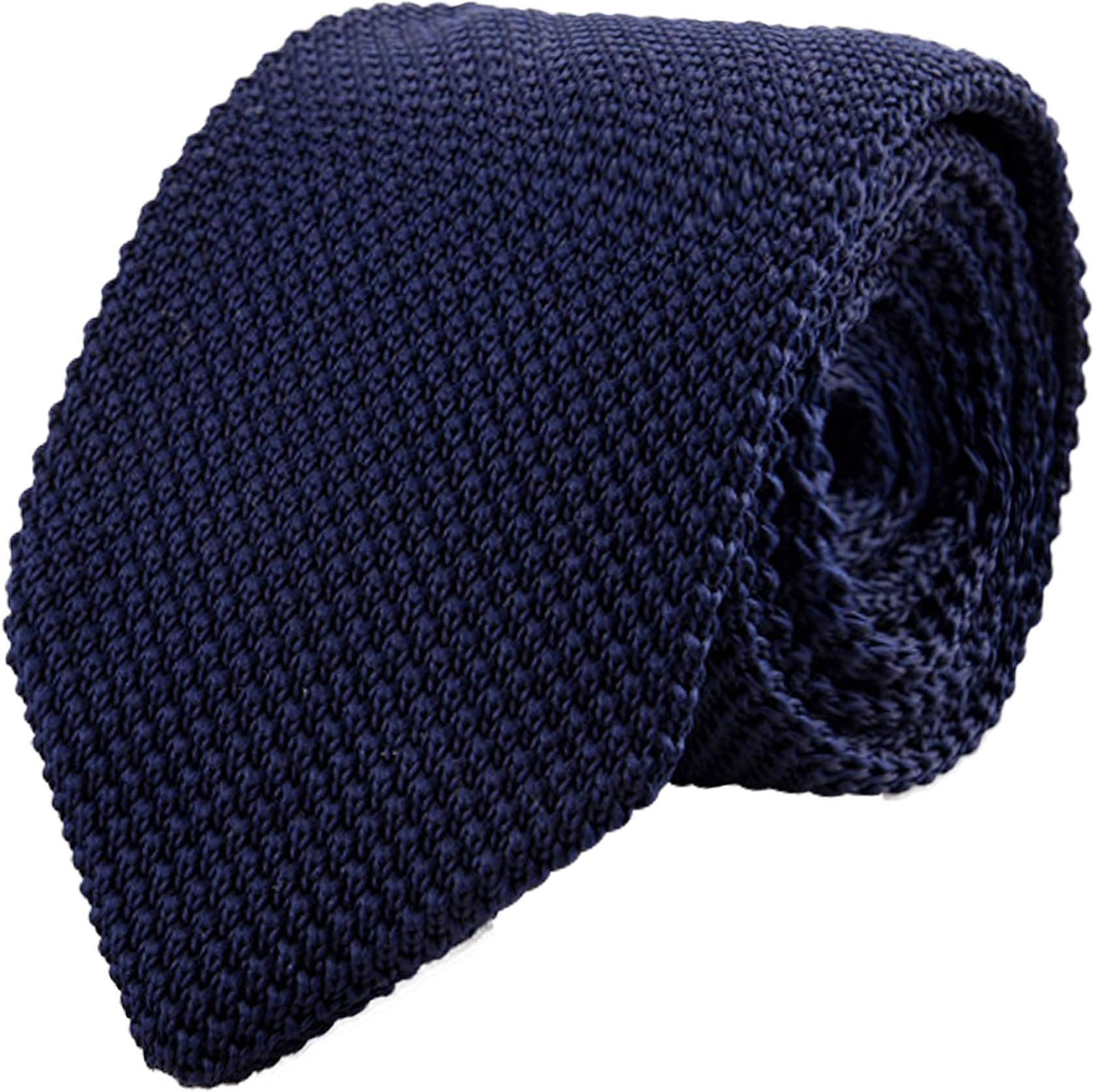 WANYINGMen's 7 cm Narrow Knitted Necktie Knitting Tie Retro Sporty Casual Office Basic for Gentleman