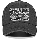 Rybicag Birthday Gifts for Him Her, Unique Ideal Gifts Cap for Men Women, Vintage Hat Baseball Cap