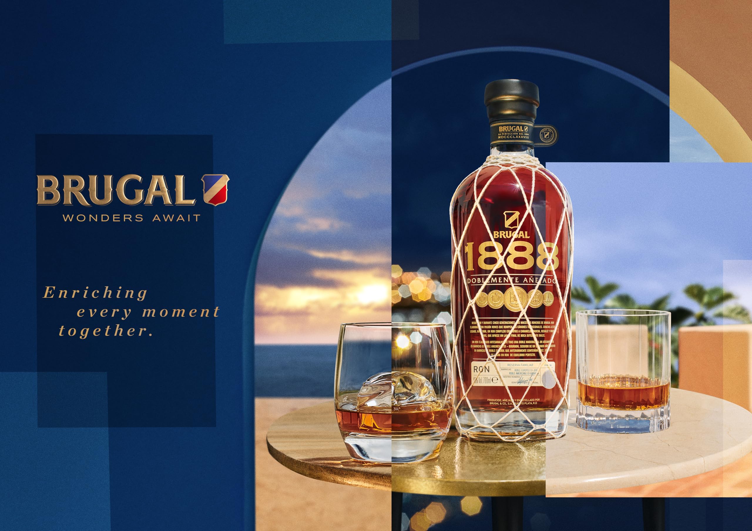 Brugal 1888 | Dominikanischer Premium Rum | zweifach gelagert für ein komplexes Aroma | 40% Vol | 700ml Einzelflasche 4
