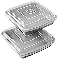 Wilton Recipe Right Non-Stick 9-Inch Square Baking Pan with Lid, Set of 2