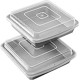 Wilton Recipe Right Non-Stick 9-Inch Square Baking Pan with Lid, Set of 2