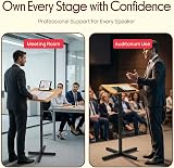Pyle Portable Floor Lectern Podium Stand Adjustable Height Slanted Top PLCTND44 view 4