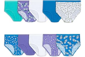 Fruit of the Loom Girls' Cotton Brief Underwear Multipacks