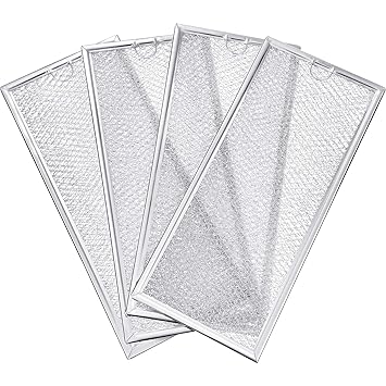 Jetec 4 paquetes WB06X10596 Filtro de grasa para microondas de ...