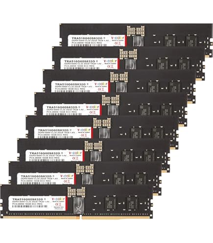 V-Color DDR5 128GB (32GBx4) 5600MHz CL46 4Gx4 1Rx4 ECC R-DIMM (ECC