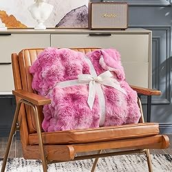 Cozy Bliss Faux Fur Throw Blanket for Couch, Fuzzy