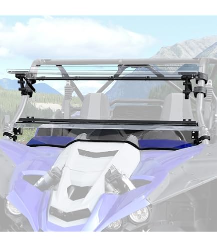 KOJEM Flip Windshield With Gas Strut – Scratch Resistant – For Yamaha YXZ 2019+