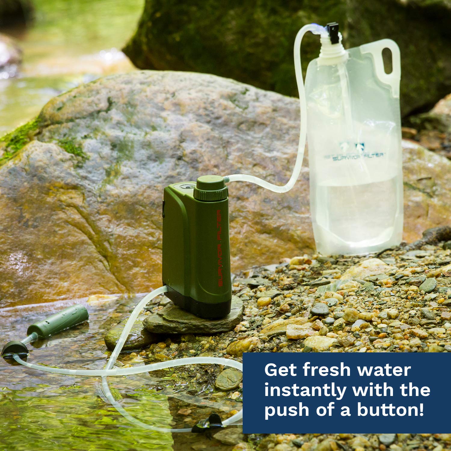 Survivor Filter Pro X - Electric Camping Water Filter - Emergency Water Filter: Industrial & Scientific