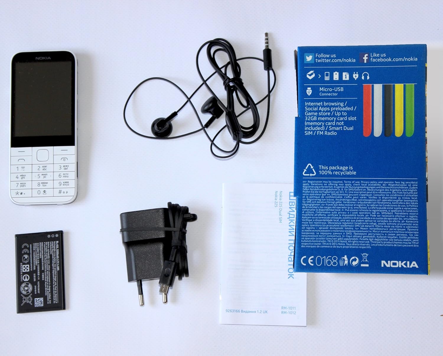 Nokia 225 Dual Sim White Amazon Co Uk Electronics