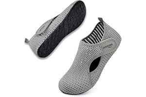 WateLves Water Shoes for Women Men Swim Beach Aqua Socks House Slippers Quick Dry Barefoot Travel Shoes with Adjustable Magic