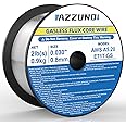 AZZUNO Flux Core Mig Welding Wire, E71T-GS Mild Steel Gasless Mig Wire .030" 2-LB, 1-PACK