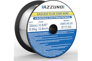 AZZUNO Flux Core Mig Welding Wire, E71T-GS Mild Steel Gasless Mig Wire .030" 2-LB, 1-PACK