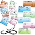 Suture Practice Kit Suture Thread with Needle Training Assorted 2/0, 3/0, 4/0 Military Tactical Drill Camping Survival Demo Education Travel Safety for Nursing Surgical Student