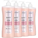 Suave Hydra Gloss Sulfate Free Shampoo with Glycolic Acid & Camellia Flower Oil for Hydrated, Smooth, Glossy Shine, 4 Count, 28 FL OZ