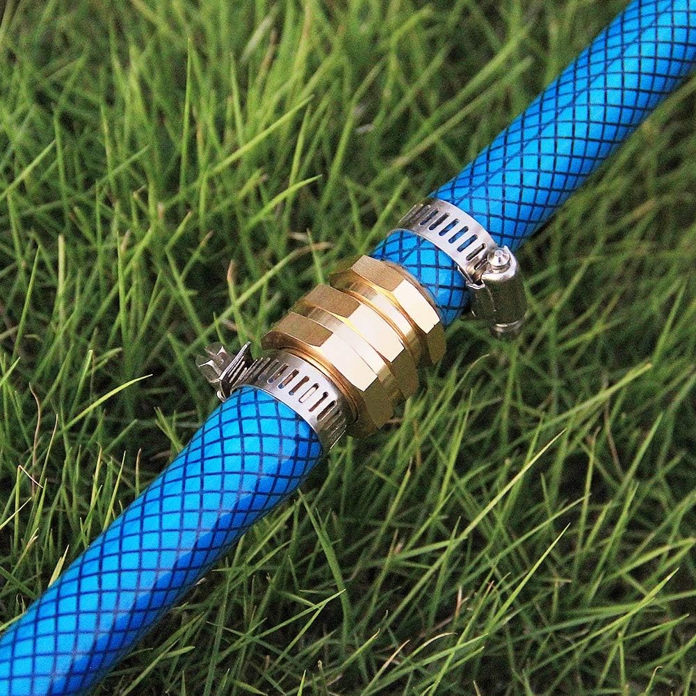 Twinkle Star Garden Hose Repair Connector with Clamps, Male and Female Garden Hose Fittings, 3 Set : Garden & Outdoor