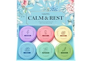 CalmNFiz 6 Pack Shower Steamers, Bath Bombs with Individually Wrapped, Variety Shower Tablets for Her, Birthday Presents for Men and Women Who Have Everything(6 Scents)