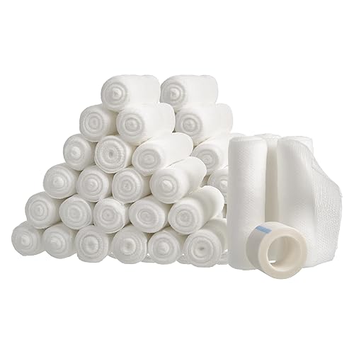 48 Gauze Bandage Roll for Wound Care, Large 4x4 Yards Stretched Sterile