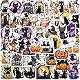 Black Cats Stickers 50PCS Kawaii Funny Halloween Cats Toy Stickers for Book Graffiti Waterproof Vinyl Decals for Kids Adults Teens for Birthday Party Supplies Decoration Favors for Water Bottles