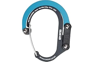 GEAR AID HEROCLIP (Small) Carabiner Gear Clip and Hook, for Hanging Bags, Purses, Lanterns, Strollers, Tools, Helmets, Water Bottles, and More
