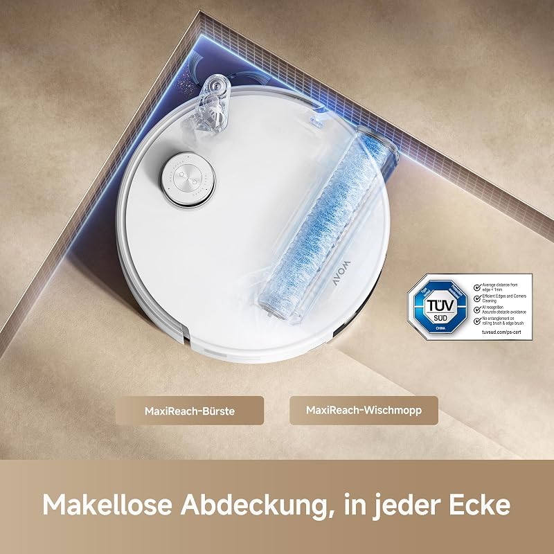 Z60 Ultra Roller SA Saugroboter, 26.000 Pa Saugkraft, Weiß