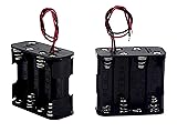 LAMPVPATH (Pack of 2) 8 AA Battery Holder, 12v AA