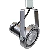 Direct-Lighting 50005 Brushed Steel PAR30 Short Neck Gimbal Ring Line Voltage Track Lighting Head