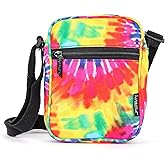 FYDELITY Tie Dye Crossbody Bag Purse– Small Festival Bag Crossbody, Pride Rainbow Over Shoulder Mini Cross body Bags for Women, Mens Cross Body Rave Sling Fanny Pack for Concerts, Travel & Theme Parks