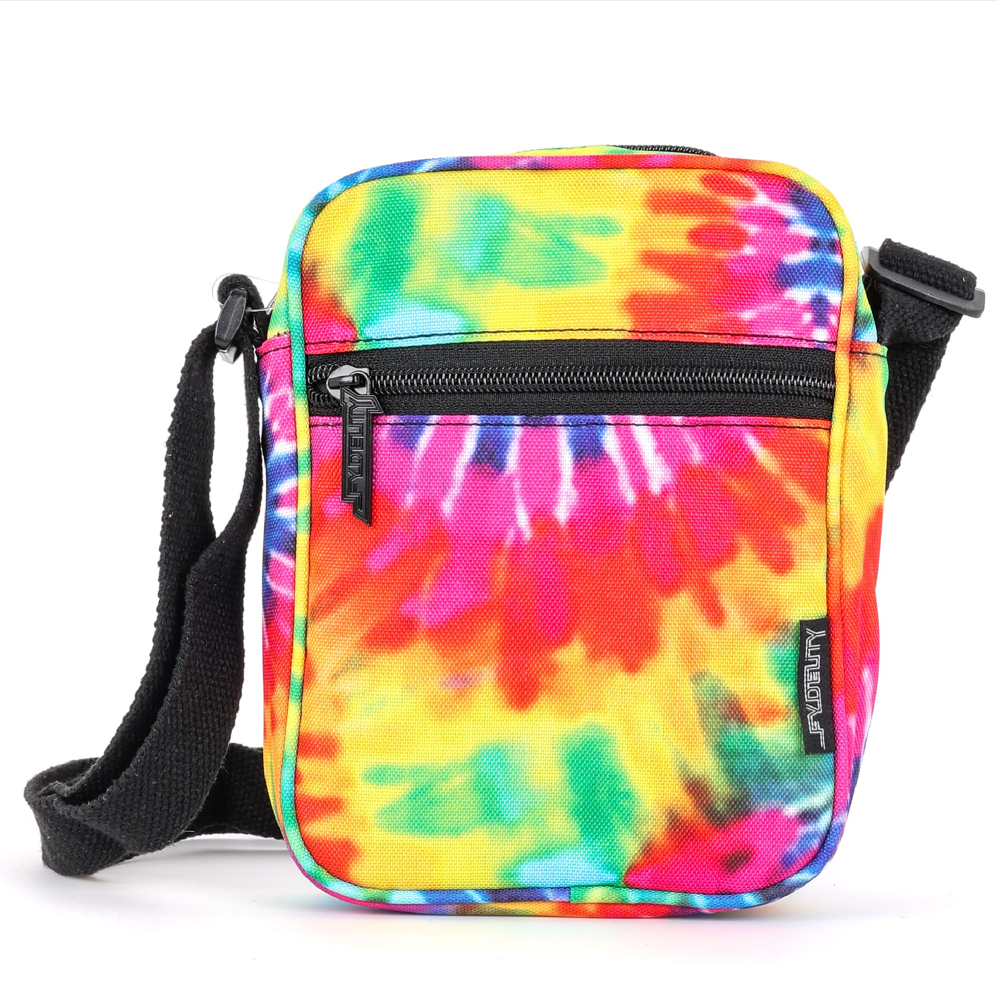 Fydelity Sling Side Shoulder Bag Small Crossbody Waist Hip Sack -Tye dye