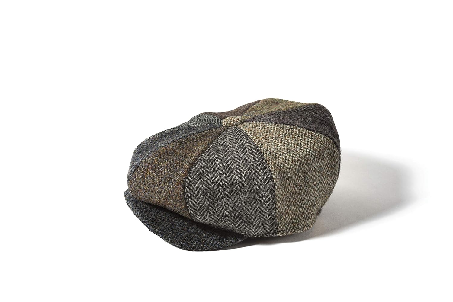 harris tweed patchwork cap