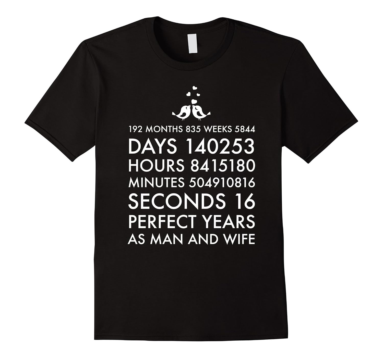 16 Year Wedding Anniversary Shirt Marriage Gift Him and