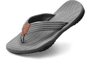 BEMGNAR Men's Flip Flops,Comfort Thong Sandals with Arch Support,Quick-Dry Non-Slip sliders for Outdoor Summer Beach