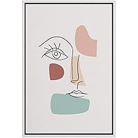 SIGNWIN Framed Canvas Wall Art Boho Decor Illustration Canvas Prints Home Artwork Decoration for Living Room,Bedroom - 16x24 inches