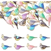 KitBeads 35pcs Mixed Colors Enamel Bird & Animal Charms - Sparrow, Parrot for Jewelry Making