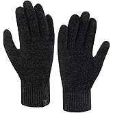 FZ FANTASTIC ZONE Womens Winter Warm Touch Screen Gloves Chenille Elastic Cuffs Knit Gloves for Women Cold Weather Gifts